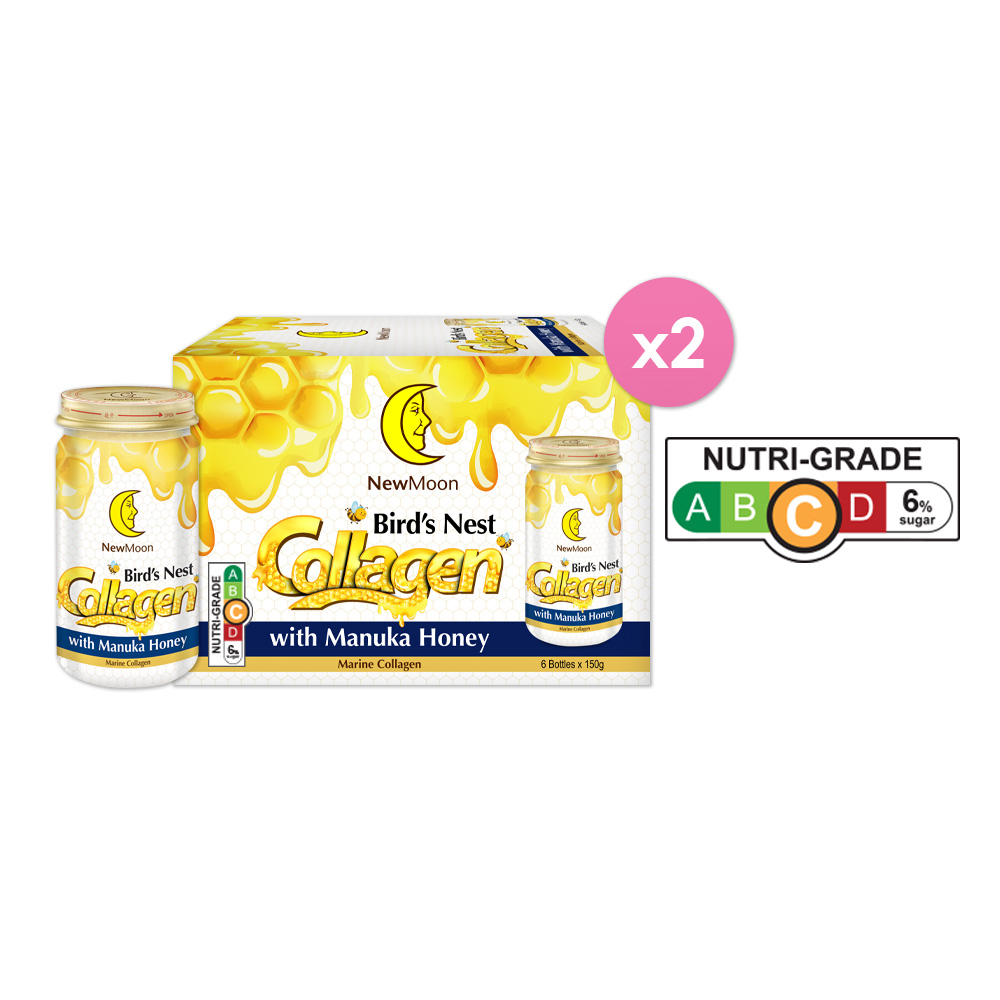[Bundle of 2]New Moon Bird Nest Collagen with Manuka Honey 6s x 150G