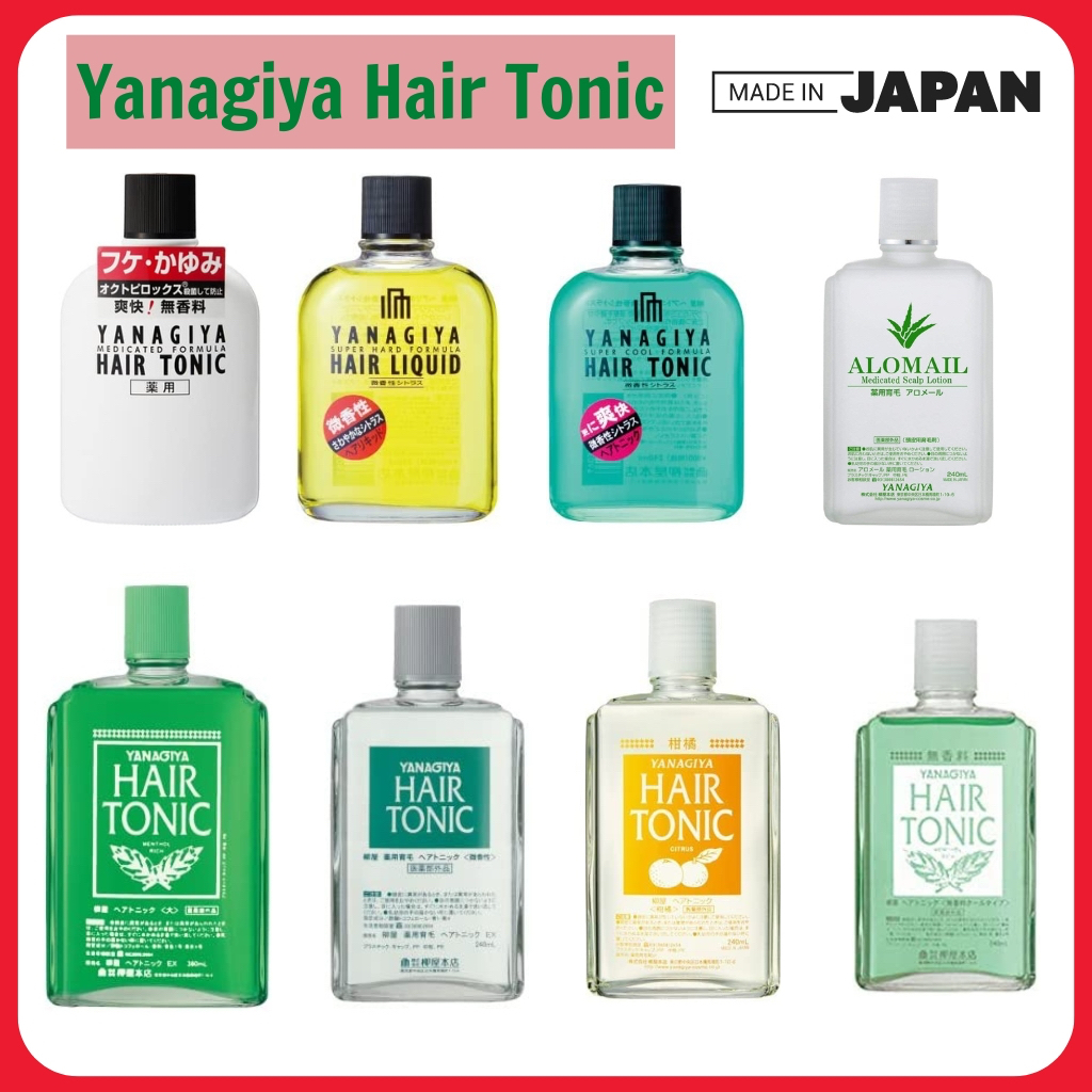 Yanagiya Hair Growth Tonic 240ml, Medicated Scalp Lotion, Made in Japan Shopee Singapore