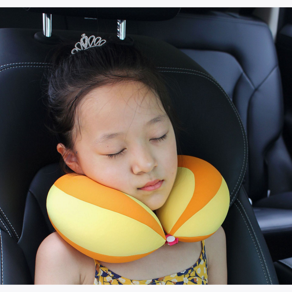{SG} Kids Neck Travel Pillow 360° Adjustable Neck Chin Support for