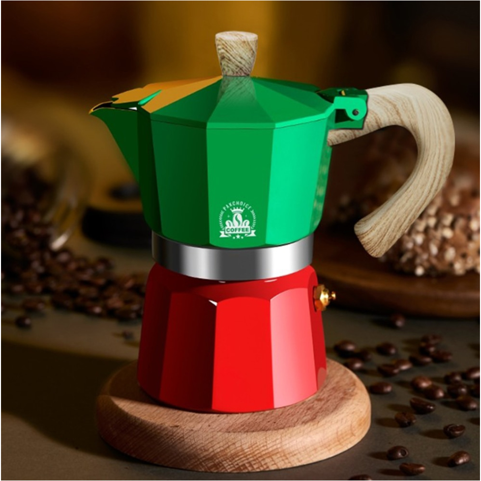 Coffee Moka Pot Aluminum Espresso Coffee Maker Pot 150/300ML Latte