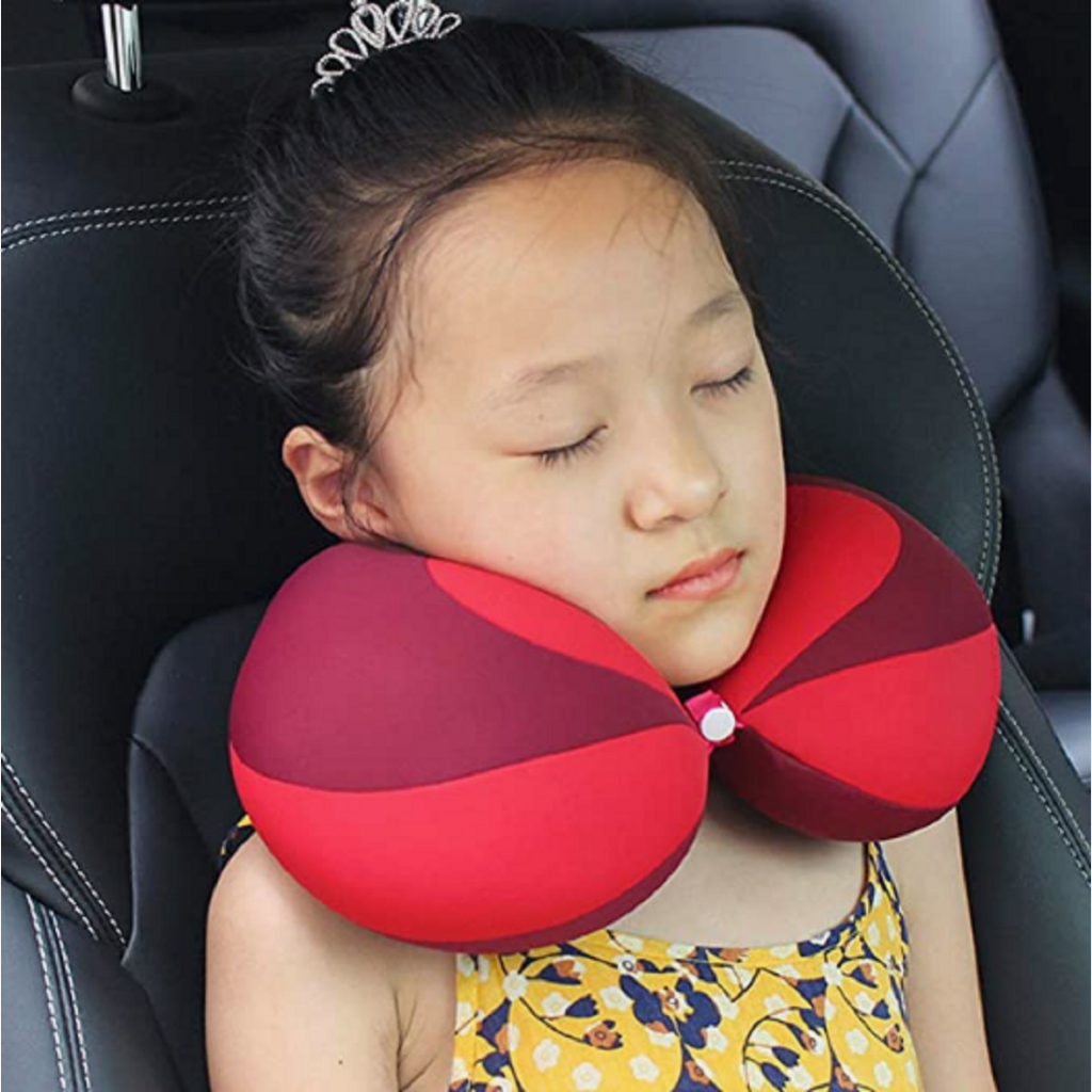 {SG} Kids Neck Travel Pillow 360° Adjustable Neck Chin Support for