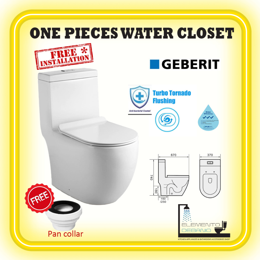 SG brand EDMGWC938S Water Closet Turbo Tornado Flush STrap 150mm / P