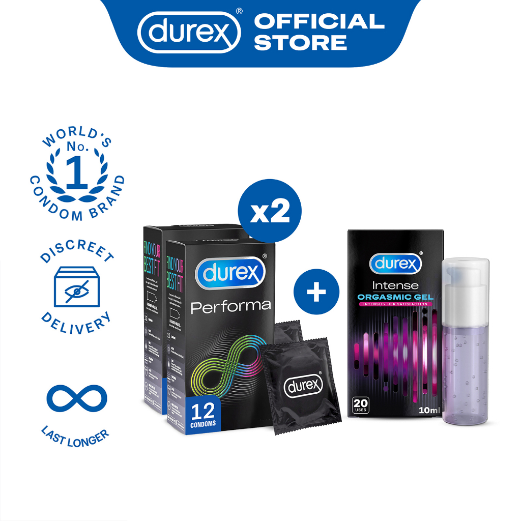 Durex Performance Bundle Performa (Last Longer) Condoms 12s (x2
