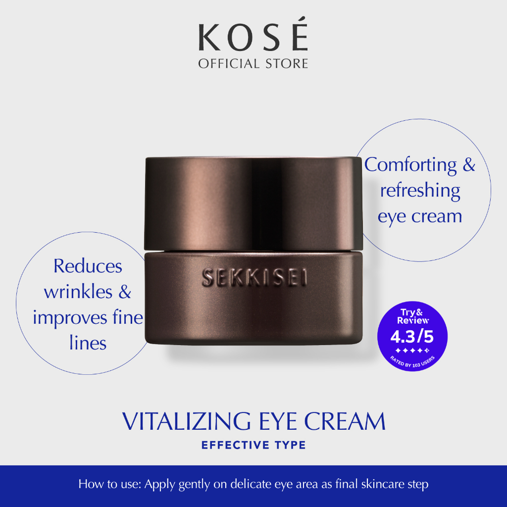 Kose Sekkisei Clear Wellness Vitalizing Eye Cream 15g Shopee Singapore