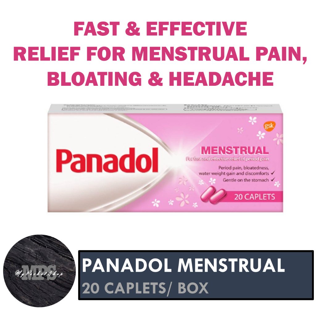 Panadol Menstrual (Fast & Effective Relief for Menstrual Pain, Bloating ...