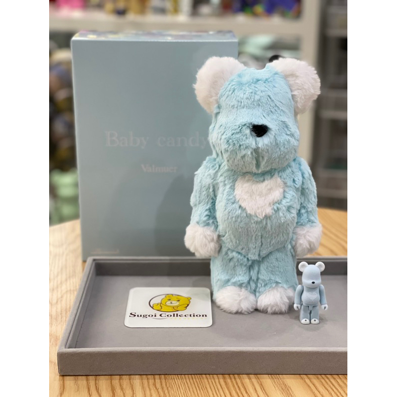 🇸🇬Sale] BE@RBRICK x Valmuer 100%+400% Baby Blue Ver. bearbrick