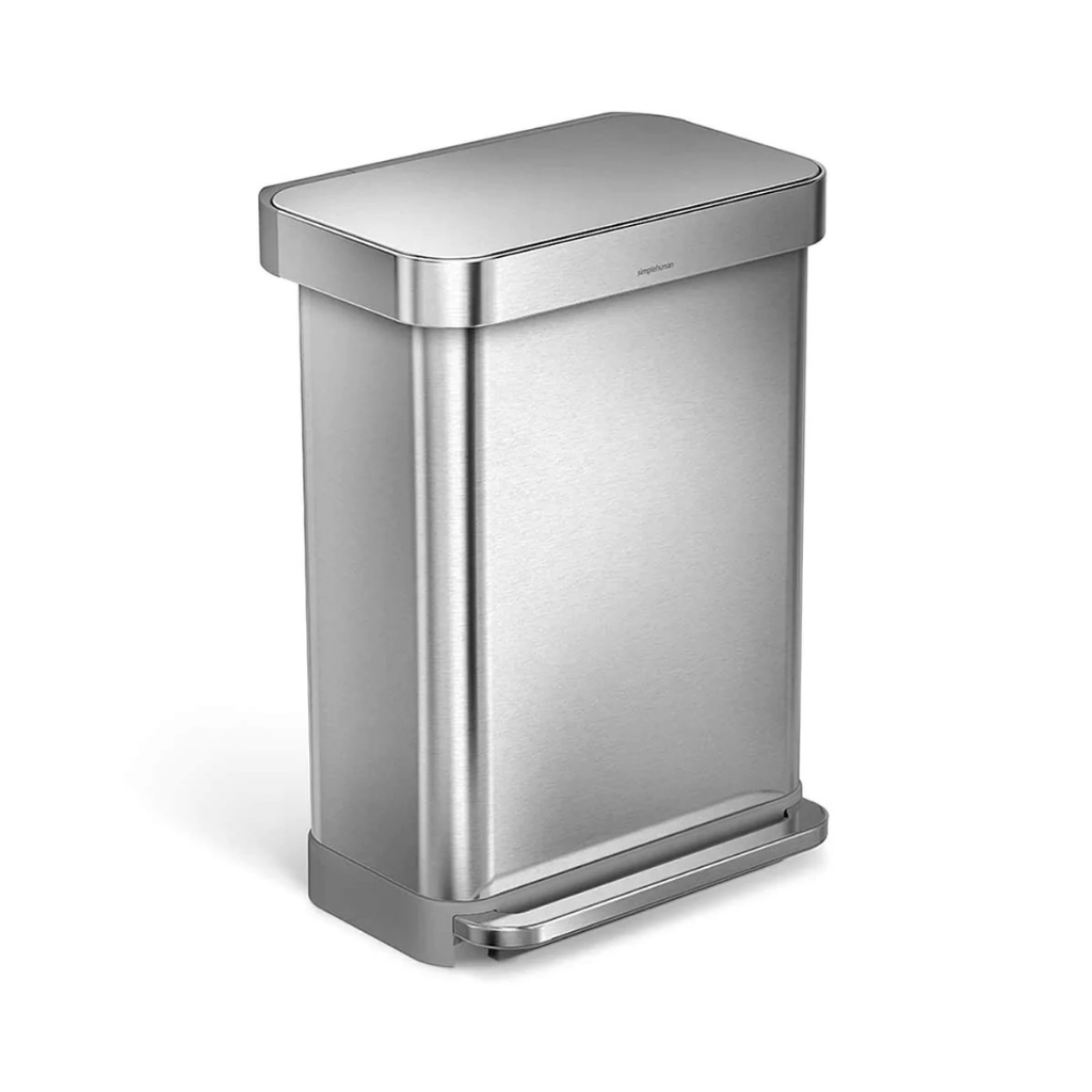 simplehuman 55L Rectangular Step Trash Bin | Shopee Singapore