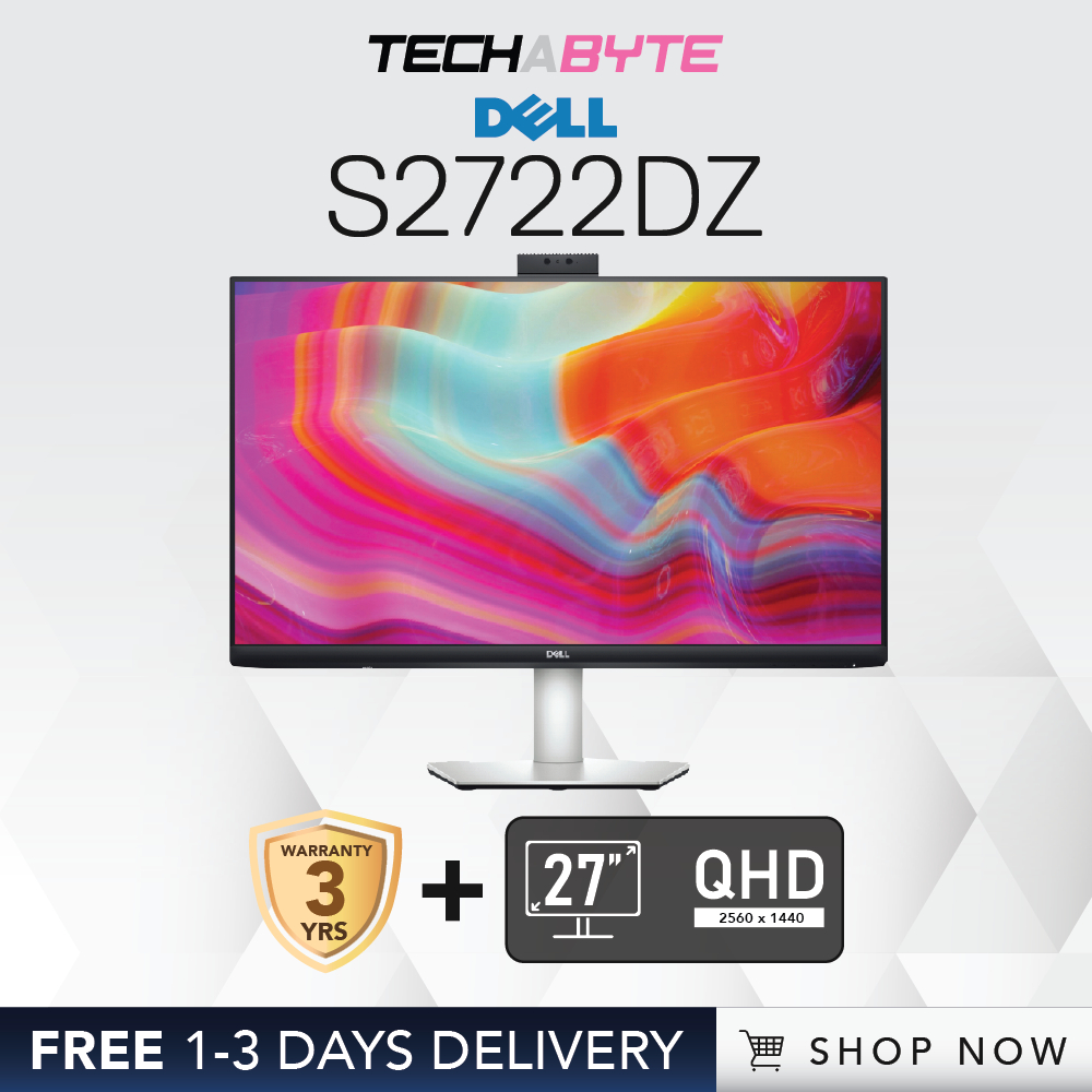 Dell S2722DZ | 27" QHD | IPS | Video Conferencing Monitor | Shopee ...