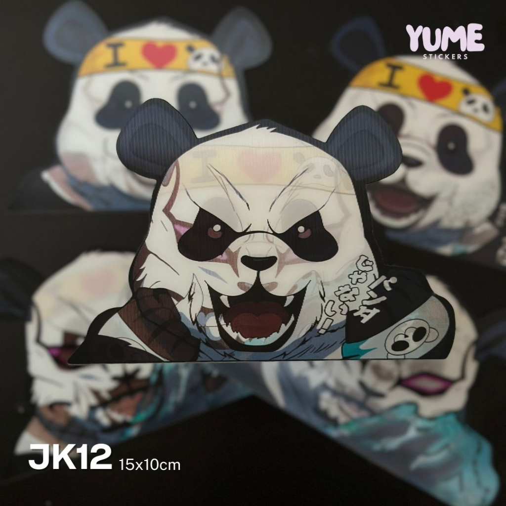 Panda 3D Anime Sticker [JK12] - Yume Sticker | Shopee Singapore