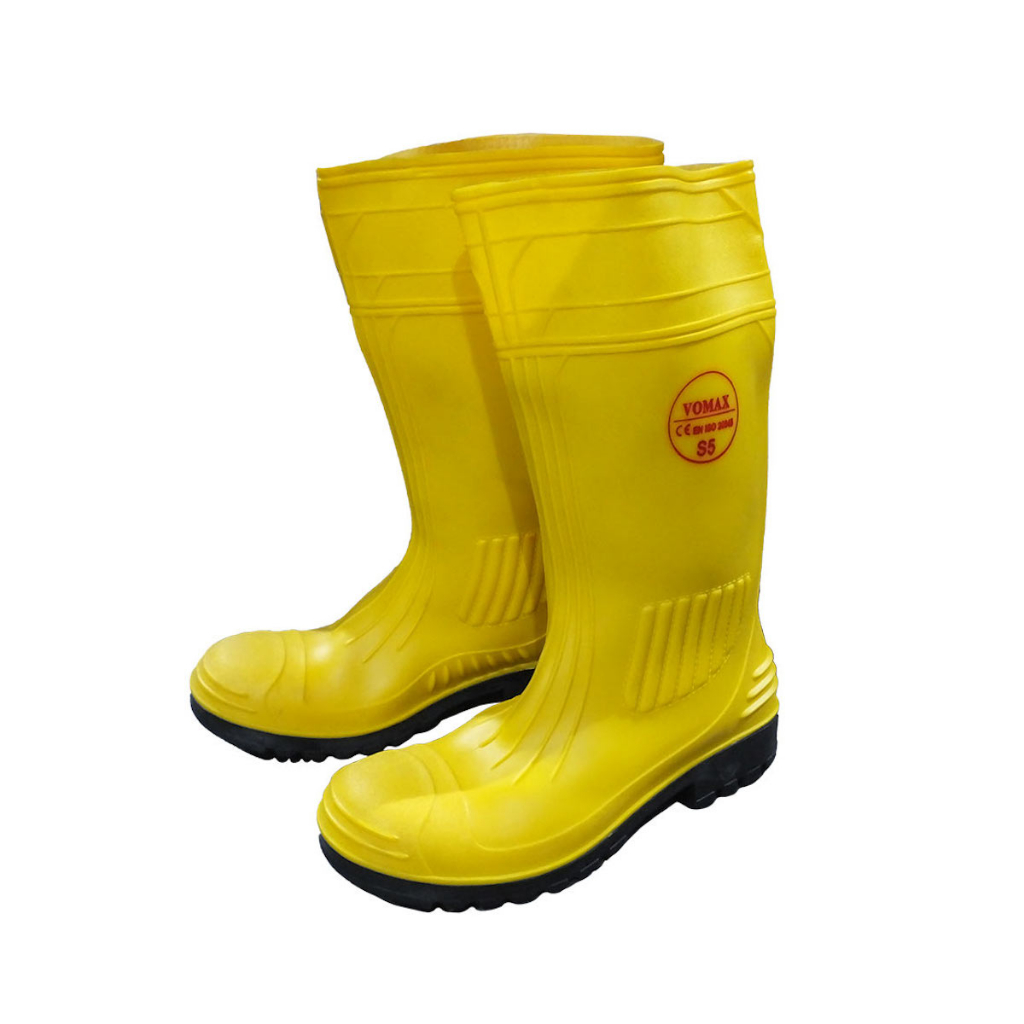 Heavy Duty Yellow Rain Boot with Steel Toe Cap and Steel Sole Shopee