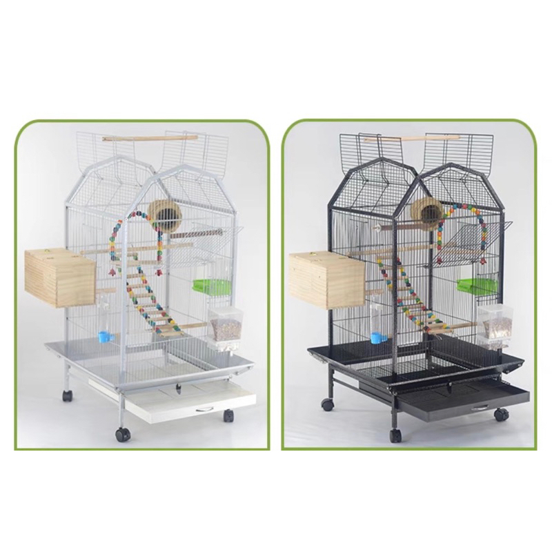 Birdcage .Parrot Cage. Wrought Iron birdcage. Parrot cage Ideal for love  bird, budgie and concure. | Shopee Singapore