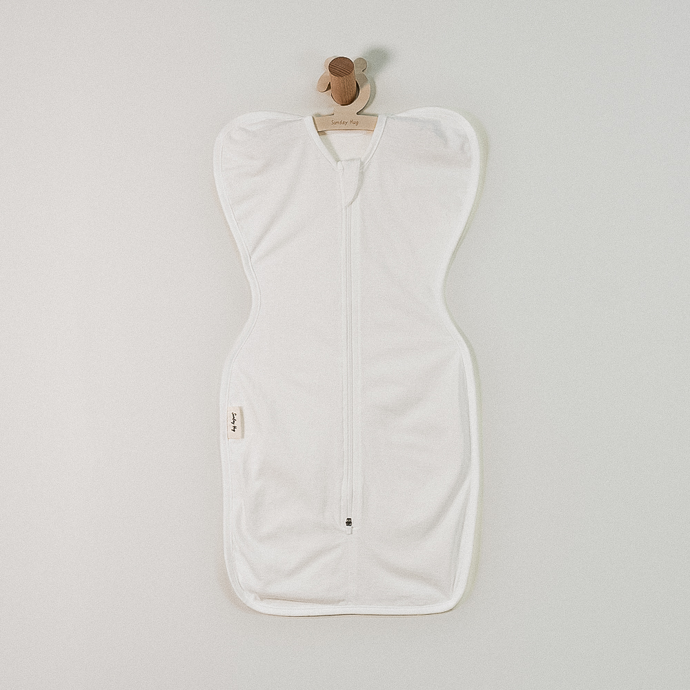 Sunday Hug Swaddle Newborn (Bamboo & AirMesh Swaddle ZipUP for Moro