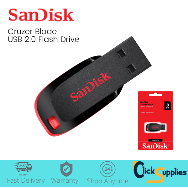 SanDisk USB Thumbdrive Flash Drive Cruzer Blade USB 2.0 8GB / 16GB ...