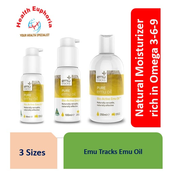 Emu Tracks Pure Emu Oil 50/100/250ml Effective for sensitive and eczema skin *Cerave*Suu Balm