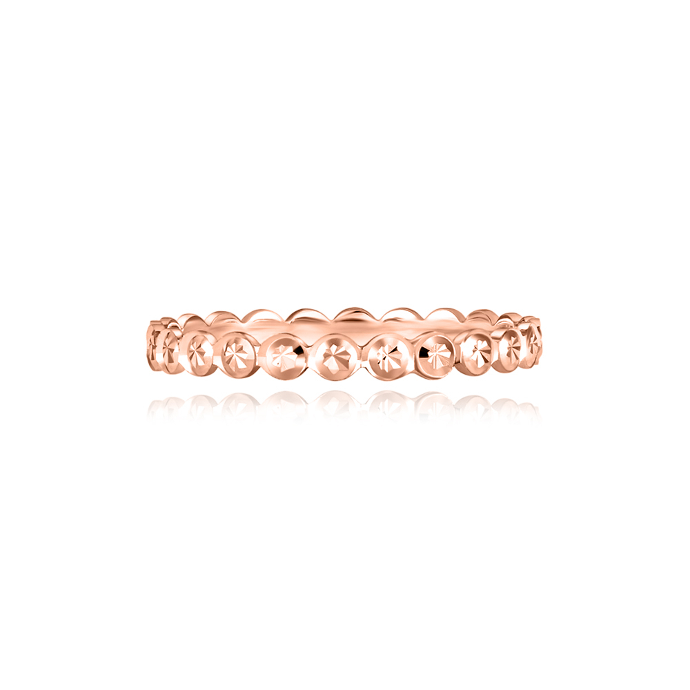 SK Jewellery Enlace 14K Rose Gold Loca Ring