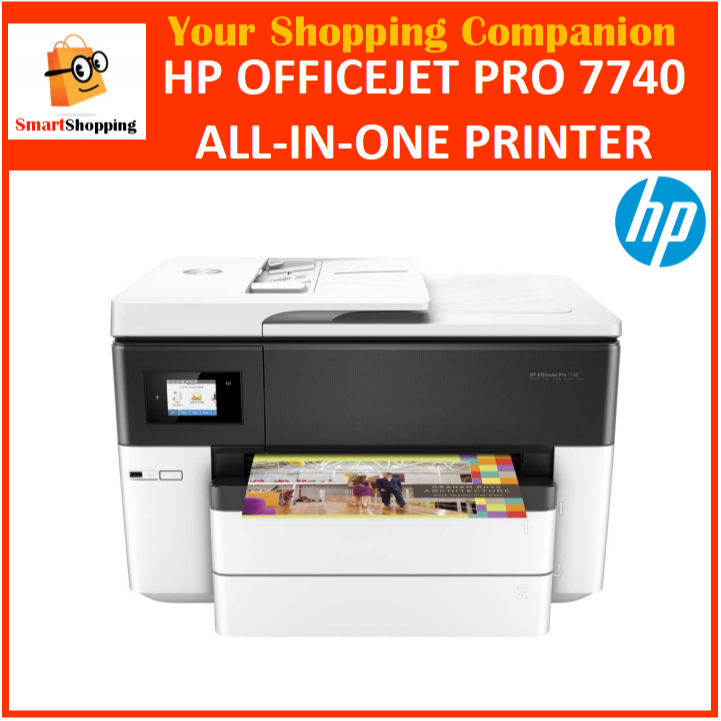 HP OfficeJet Pro 7740 Wide Format A3 AllinOne Printer Bsize Business Ink Shopee Singapore