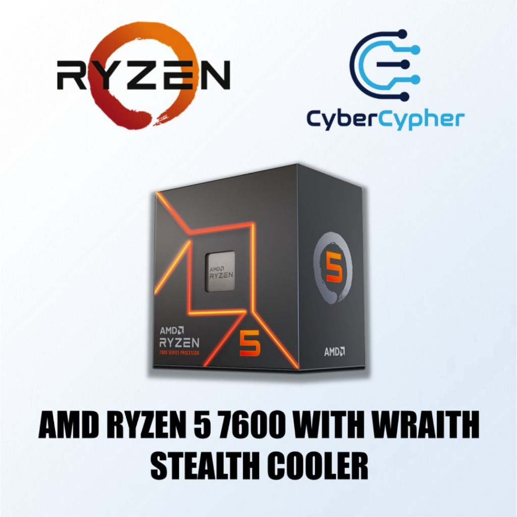 AMD Ryzen 5 7600 With Wraith Stealth Cooler AM5 CPU | Shopee Singapore