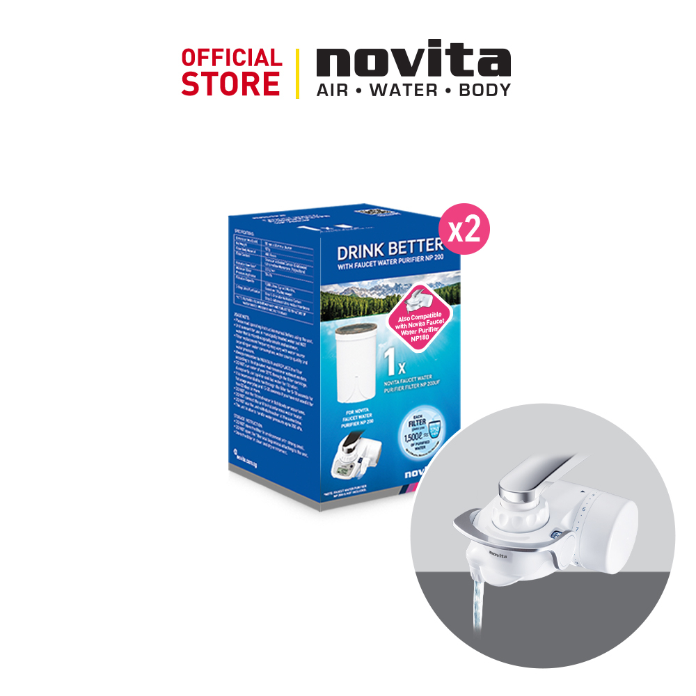 novita Faucet Water Purifier NP180UF/ NP190UF/ NP200UF 2pcs Filter
