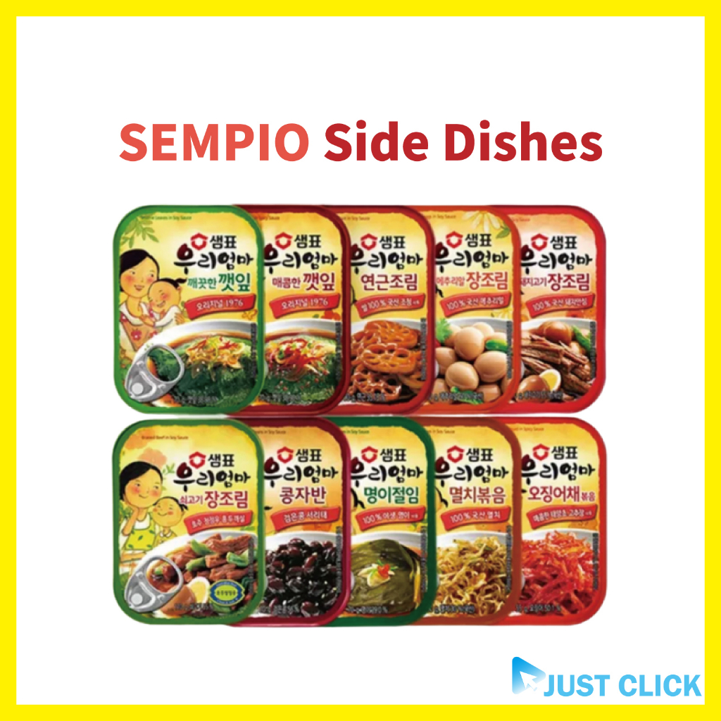 [SEMPIO] Korean Side Dish Canned Food (Kimchi/Blackbean/Anchovies) [Korean Bestselling Canned