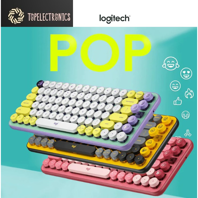 Logitech POP Keys Wireless Mechanical Keyboard Shopee Singapore