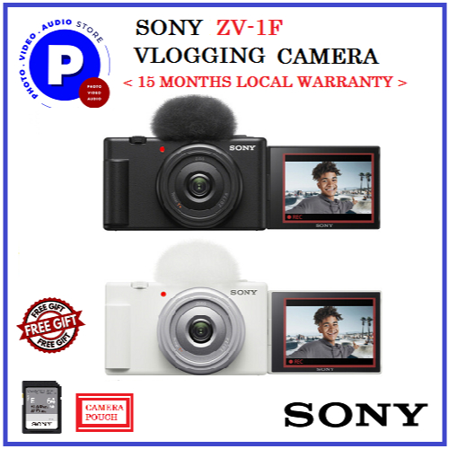 Sony Vlog Camera ZV-1 + ECM-W2BT Microphone + GP-VPT2BT Handle