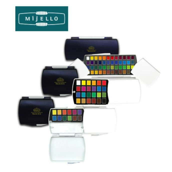 Mijello Mission Gold Water Color Palette Set, 36 Colors