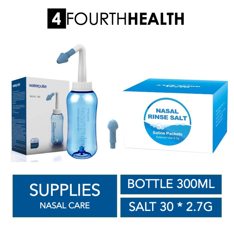Waterpulse Sinus Care Nasal Rinse Bottle 300ml & Salt
