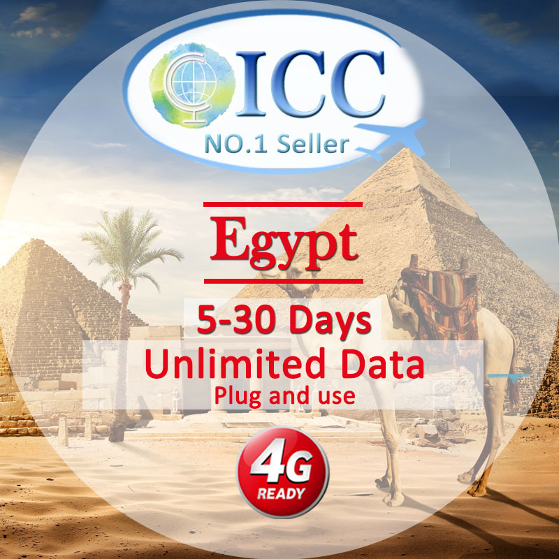 ICC SIM Card_Egypt 330 Days Unlimited Data SIM Card (Can top up and
