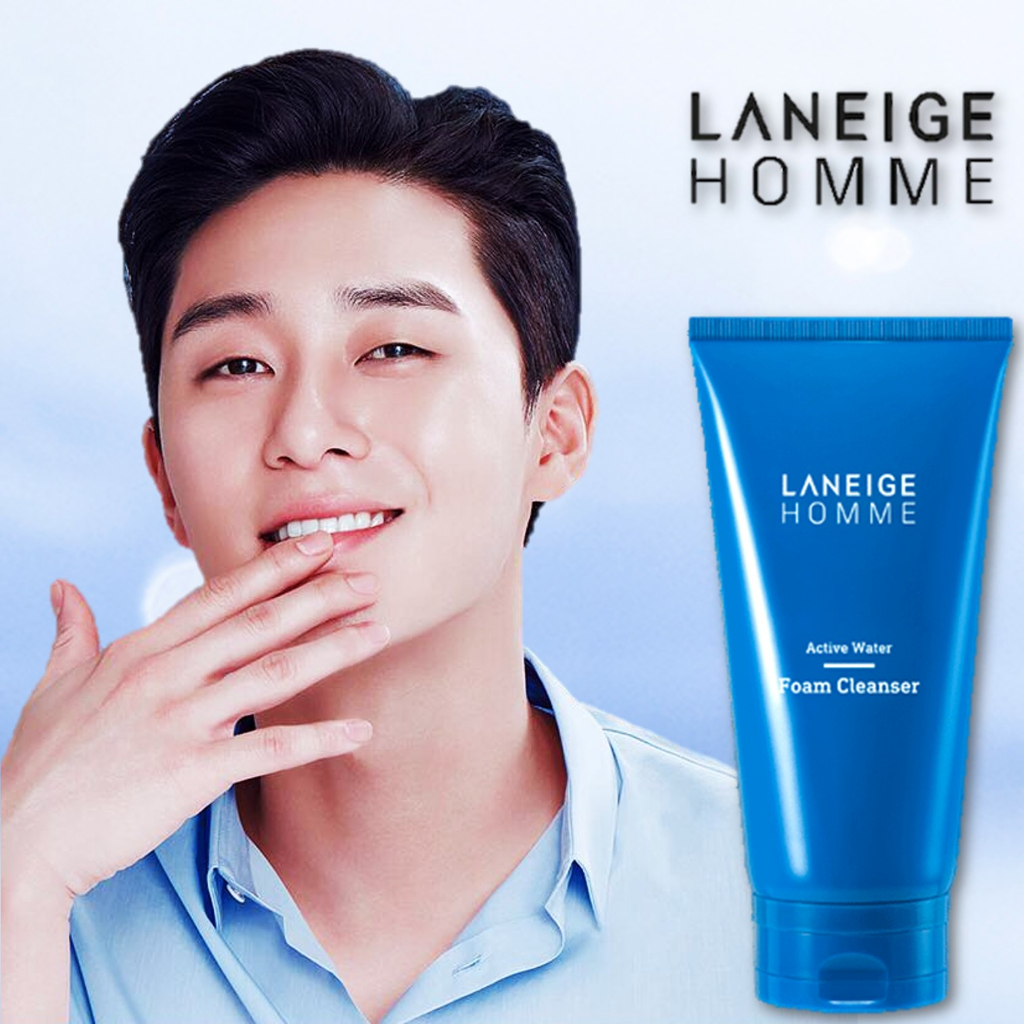 Laneige Homme Active Water Foam Cleanser men's Facial cleanser 150ml ...