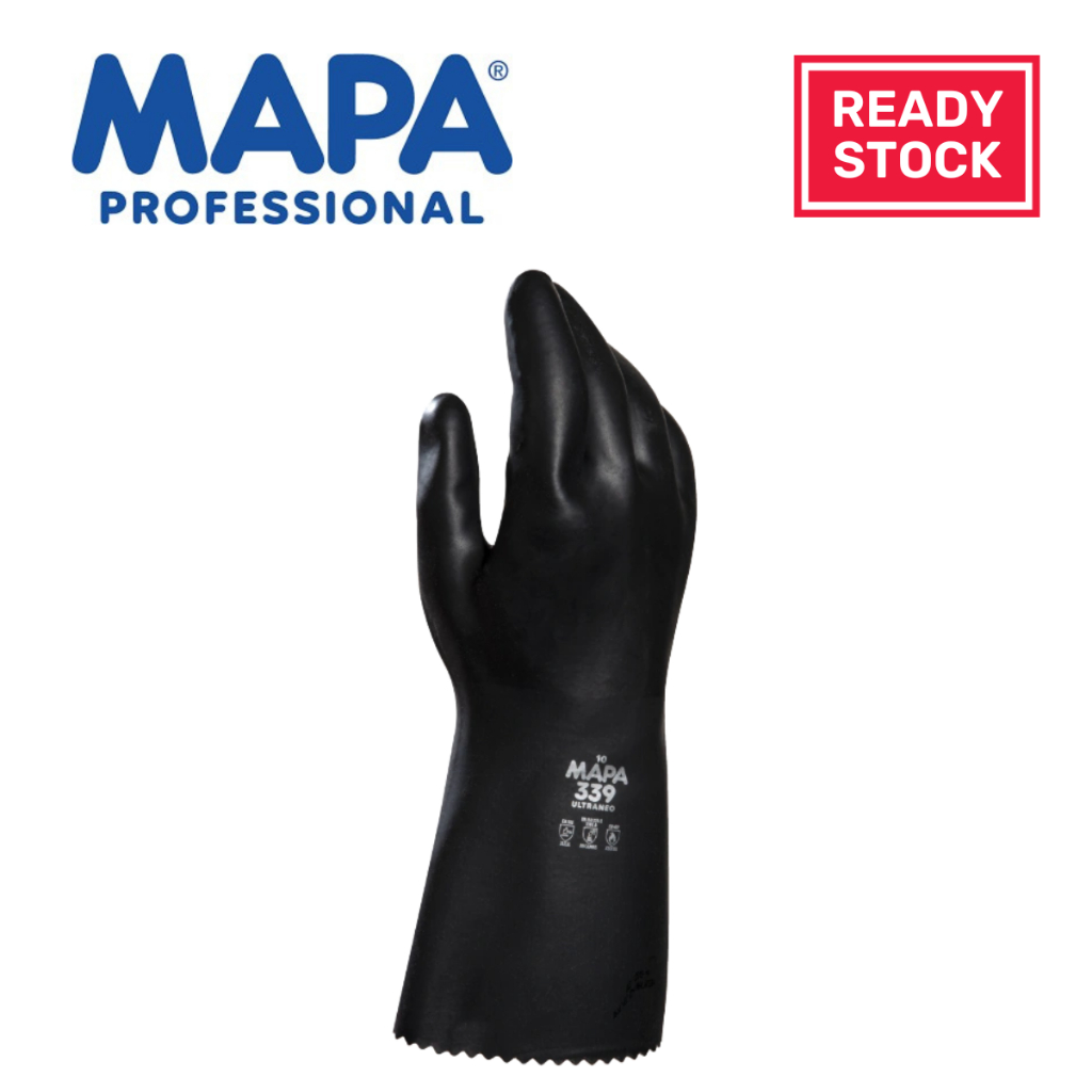 MAPA Ultranitril 339 Silicone Free Chemical Resistant Neoprene Safety ...