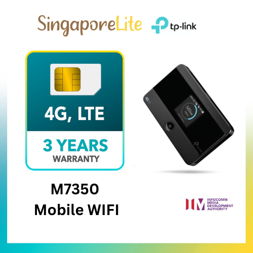 TP-LINK M7350 4G LTE Mobile Wi-Fi Router/MiFi/Hotspot 150MBps | Shopee ...