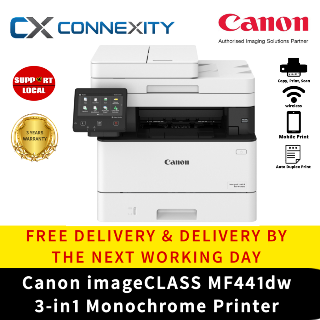 Canon Imageclass Mf441dw 3 In 1 Monochrome Printer Canon 3 In 1 Printer Canon Printer Laser 8519