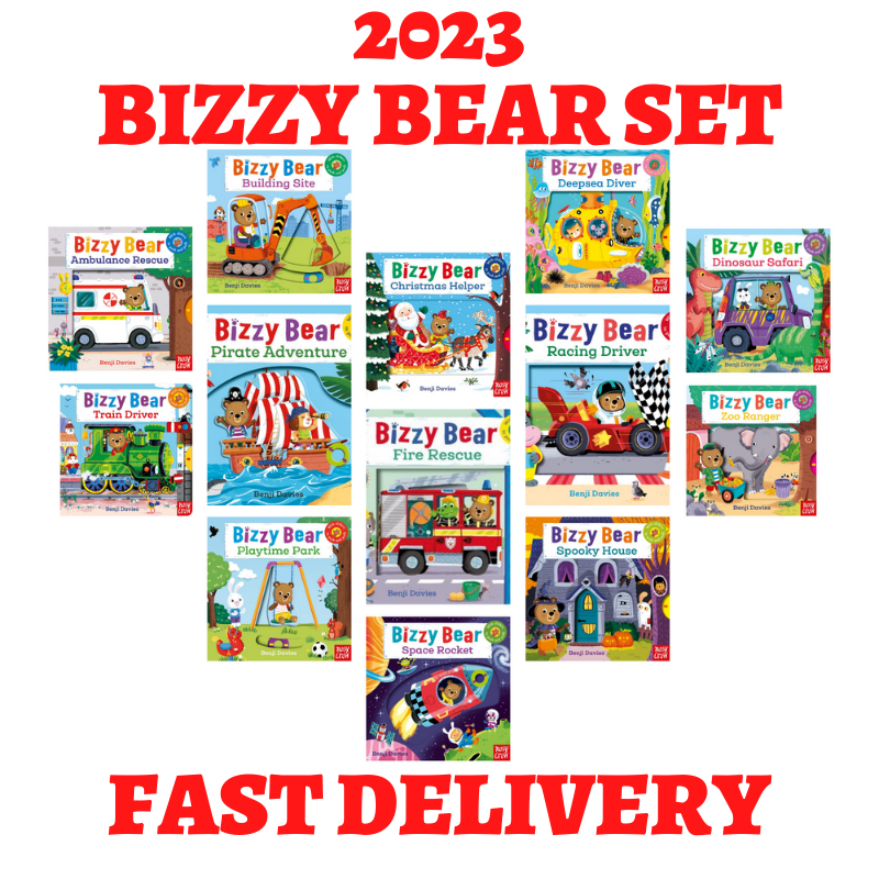 【2024 BIZZY BEAR SET】Bizzy Bear Children English Story board book kids ...