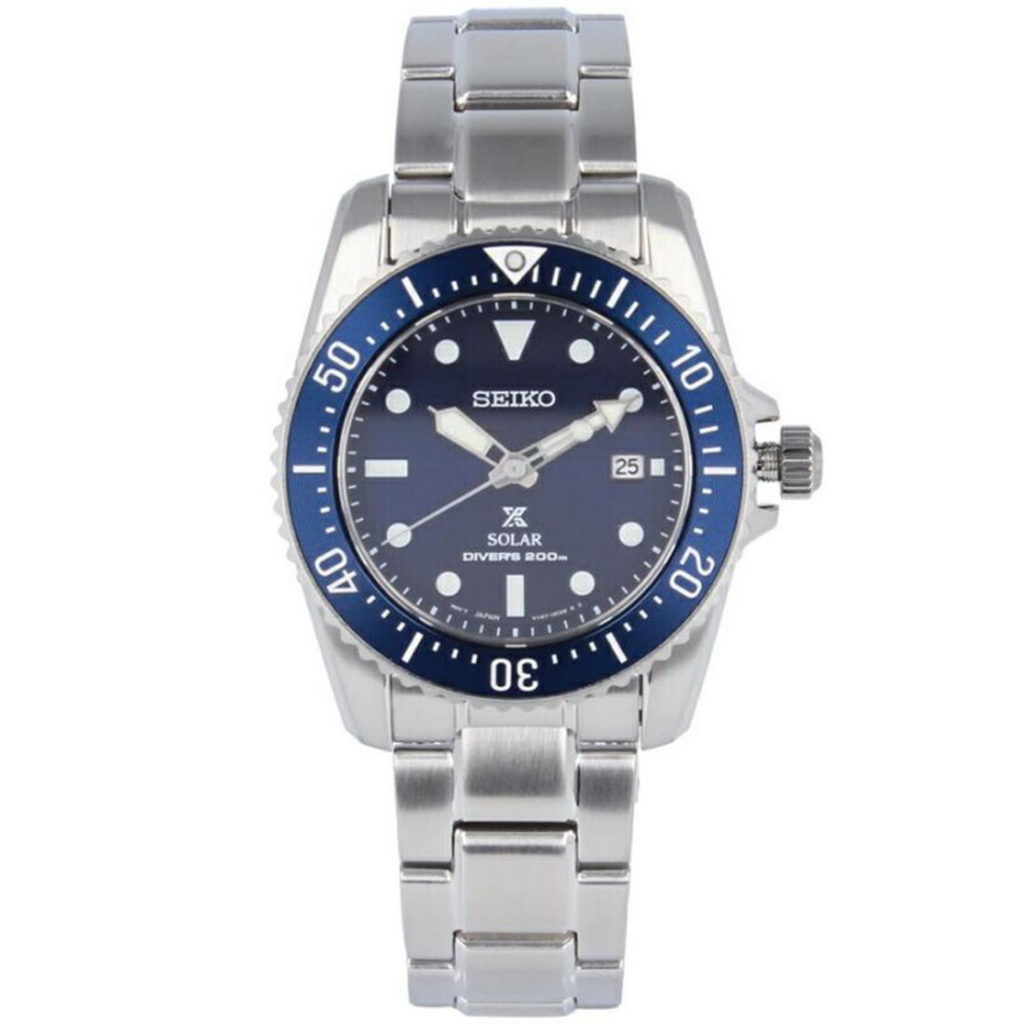 Seiko Prospex Solar Blue Dial Diving Watch SNE585P1 SNE585 SNE585P ...