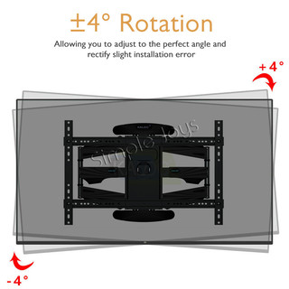 Full Motion Swivel TV Wall Mount Bracket For 40-85 Inch | Shopee Singapore