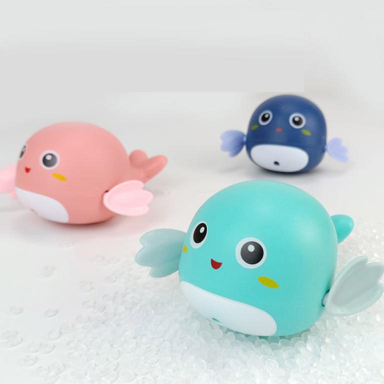 [SG Stock][Cute and Funny] Baby Bath Shower Toy Swimming Dolphin and Tortoise Spiral driven Baby 宝宝洗澡戏水小乌龟发条上链浴室玩具