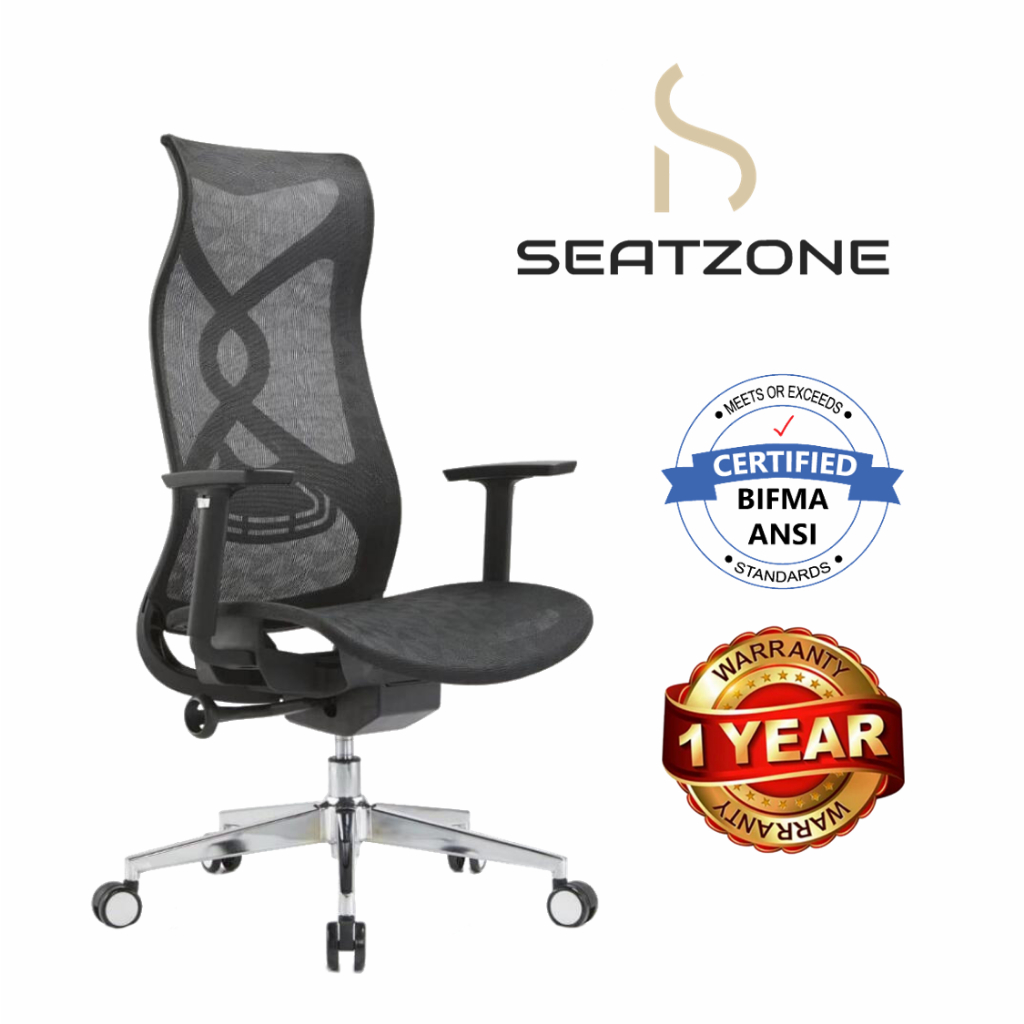 SeatZone E2 Fully Synchronize High Back Ergonomic Office Study