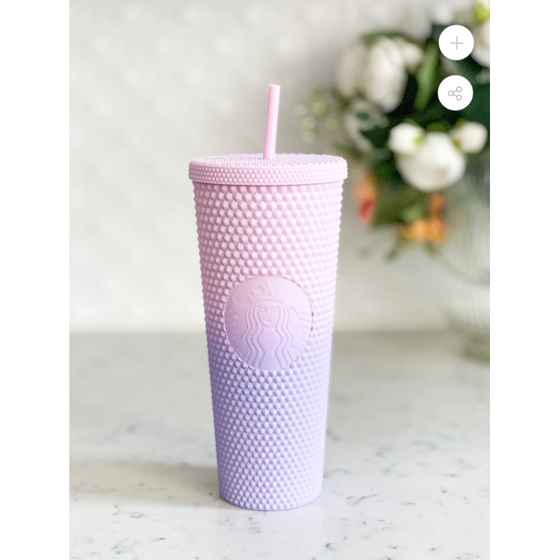 Starbucks Taiwan Matte Pink Purple Ombré newest Studded Tumbler