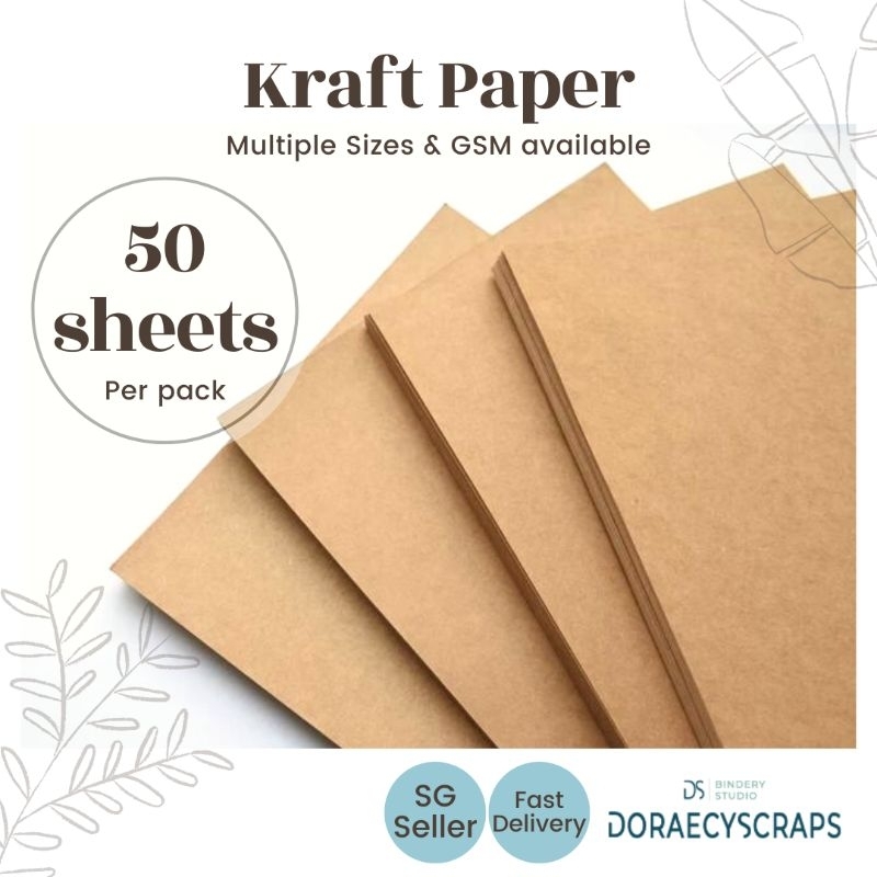 [SG SELLER] Kraft Paper / Cardstock Multiple GSM (100 120 150 170 250 275 300