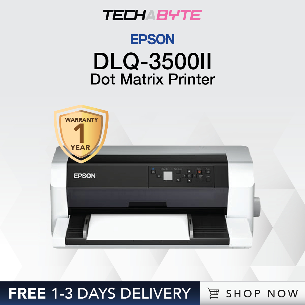 Epson DLQ3500II Dot Matrix Printer with Color LCD Monitor Panel