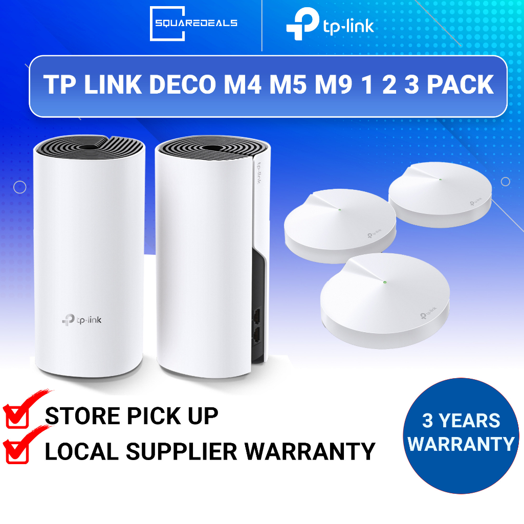 TP Link Deco M4 M5 M9 Plus 1 2 3 Pack Dual Band Mesh Whole Home WiFi