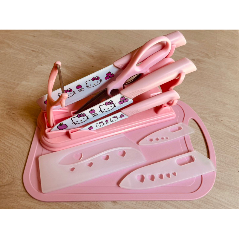 Full Ceramic Hello Kitty Kitchen Knife Set - 4 Knives & 1 Peeler