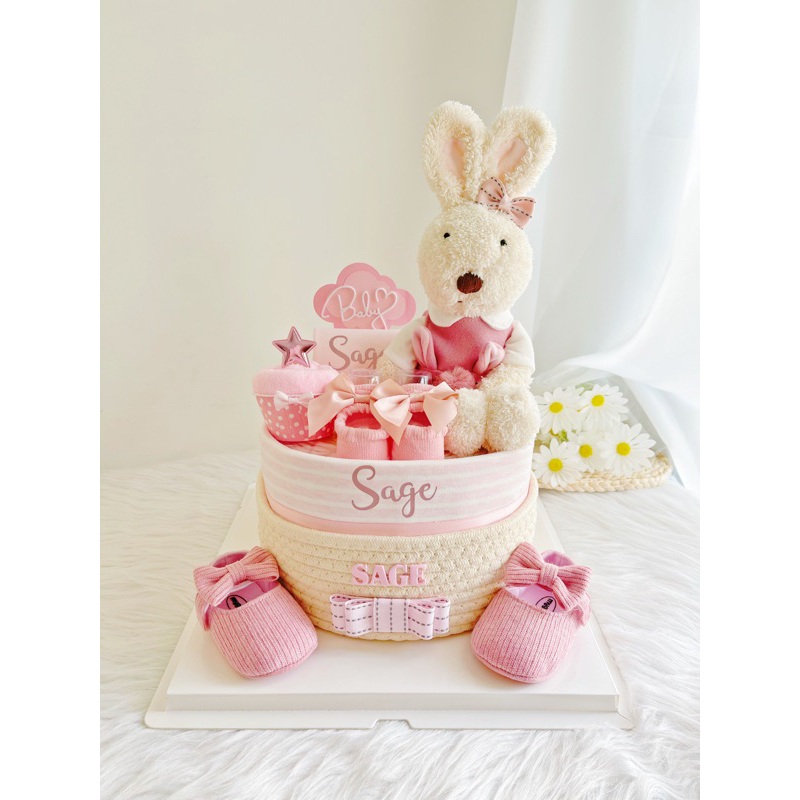 Signature Diaper Cake (S002) Baby Hamper for Newborn, Full Month Party ...