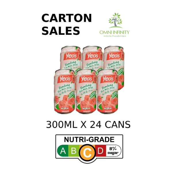 Yeo's Bandung 300ml Can Drinks Carton Sales (24 cans per carton) Shopee Singapore
