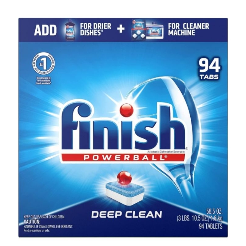 Finish Detergent Dishwasher Powerball Dish Tabs Fresh Scent, All in 1