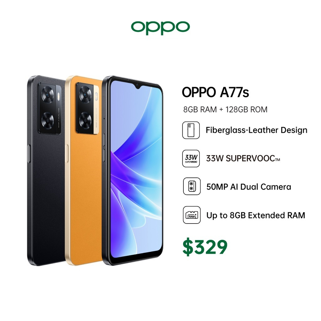 Oppo A77s -6.56 inch Display