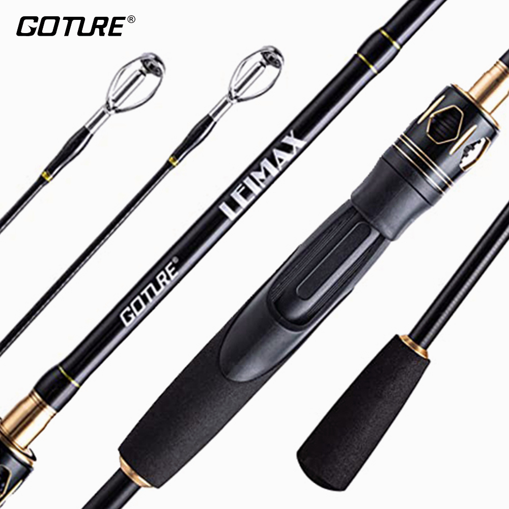 Goture Spinning Rod Twin Tip Carbon Fiber Spinning Fishing Rod M