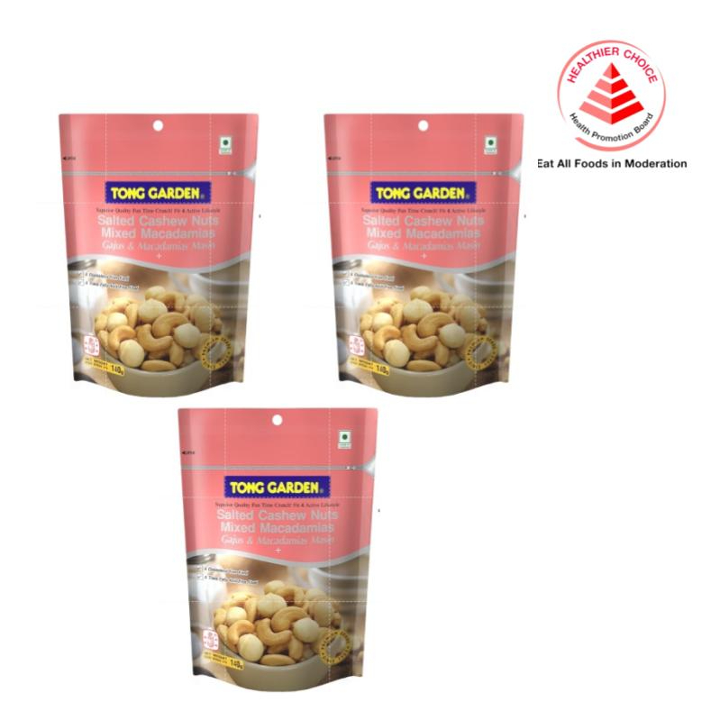 [Bundle of 3] Tong Garden Salted Cashew Nuts Mixed Macadamias 140g