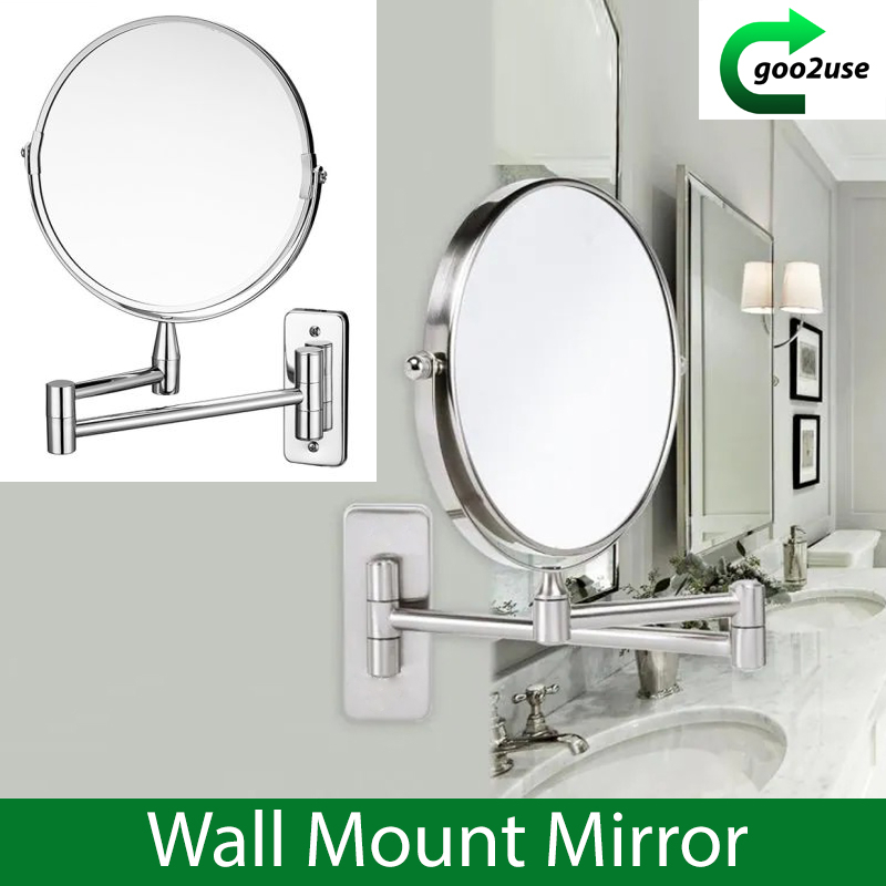 [FREE DELIVERY] Double Sided Wall Mount Mirror Bathroom Washroom ...