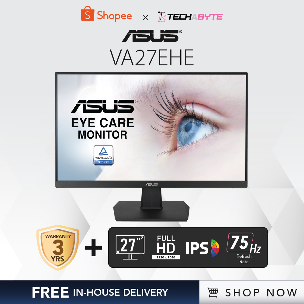 Asus VA27EHE 27" IPS 75Hz Monitor Shopee Singapore